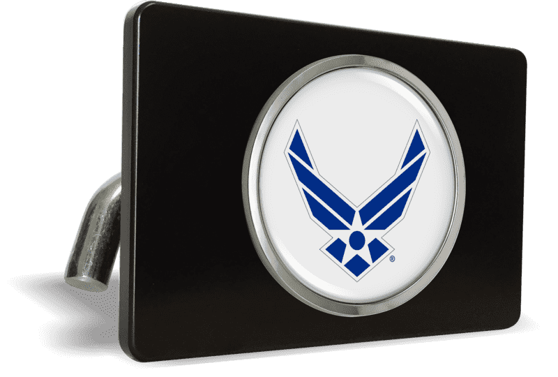 USAF - U.S. Air Force Symbol - Tow Hitch Cover with Chrome Emblem